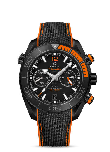 Omega Seamaster Planet Ocean 600M Co-Axial 45.5 Master Chronometer Chronograph Deep Black Orange